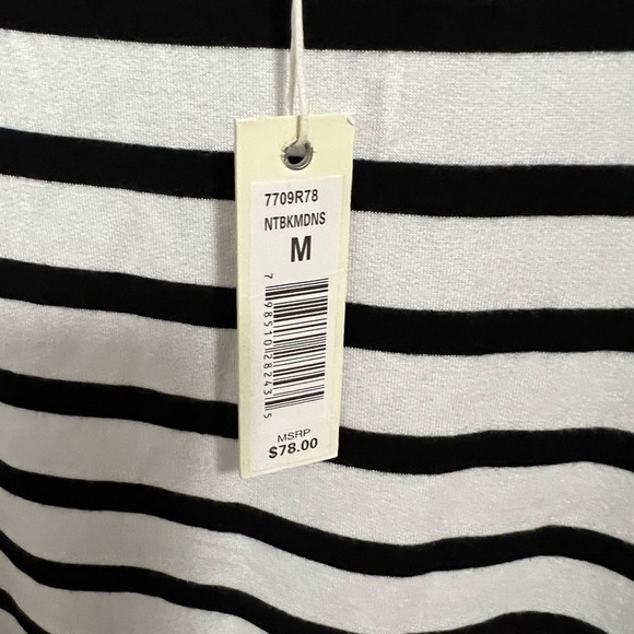 NWT Max Studio Weekend White/Black Stripe Top - Picture 5 of 10